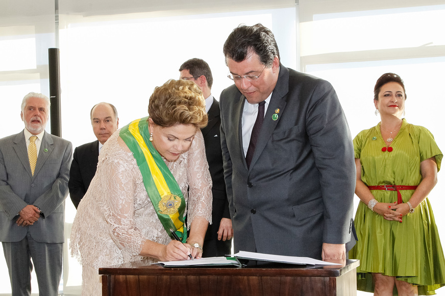 Brasília - DF, 01/01/2015. Cerimônia de posse do segundo mandato da Presidenta da República Dilma Rousseff e do Vice-Presidente da República Michel Temer. Foto: Roberto Stuckert Filho/PR.